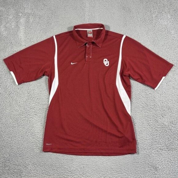 Vintage Nike Team Oklahoma Sooners Men's Polo Shirt - Picture 1 of 4